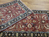Pakistan Rug Hand Knotted Oriental Rug Fine Tabriz Runner Rug with Silk 3'2x10'