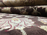 Pakistan Rug Hand Knotted Oriental Rug Large Brown Chobi Peshawar Area Rug 9' x 11'9