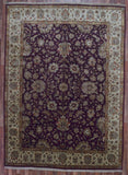 Pakistan Rug Hand Knotted Oriental Rug Large Fine Purple Chobi Peshawar Area Rug 8'9x12'