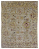 Pakistan Rug Hand Knotted Oriental Rug Semi-Antique Fine Peshawar Area Rug 7'x10'