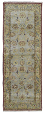 Pakistan Rug Hand Knotted Oriental Rug Semi-Antique Fine Peshawar Runner 2'5x6'8