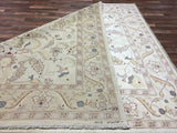 Pakistan Rug Hand Knotted Oriental Rug Silver Ivory Gold Fine Ziegler Area Rug 8'x10'