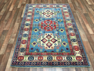 Small Pakistan Kazak Oriental Rug 4'X5'10