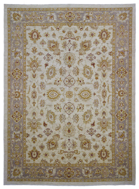 Pakistan Rug Hand Knotted Oriental Rug Very Fine Gilded Venetian Peshawar Rug 10'x13'6