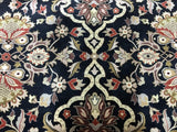 Pakistan Rug Hand Knotted Oriental Rug Very Fine Oriental Silk Tabriz Rug 9'1x12'