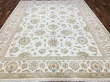 Pakistan Rug Hand Knotted Oriental Rug Very Fine Silver and Gold Venetian Peshawar 8'x10'3