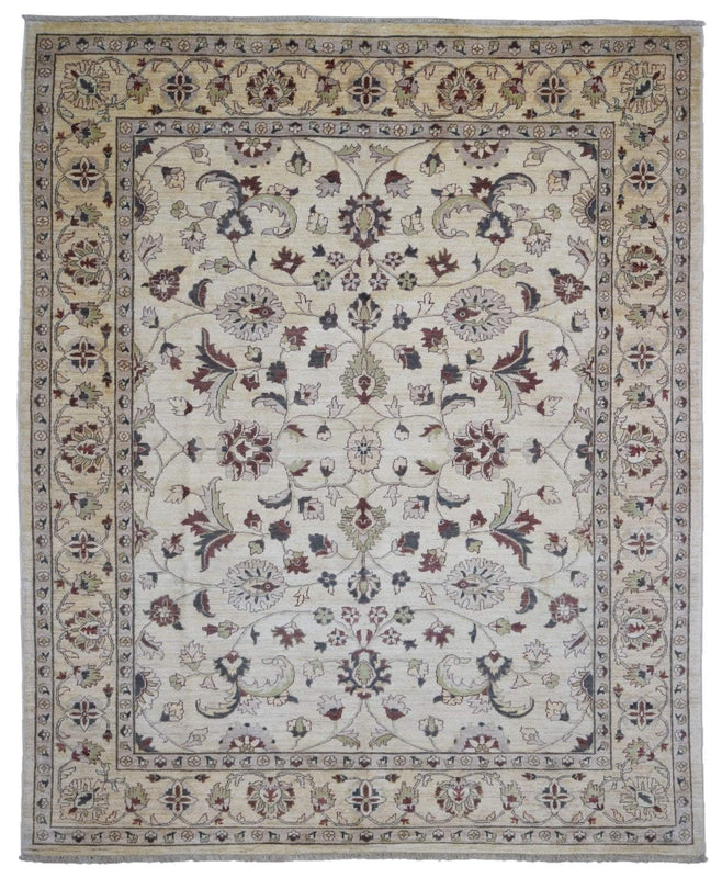 Pakistan Rug Hand Knotted Oriental Rug Very Fine Venetian Inspired Peshawar Area Rug 8'1x9'10