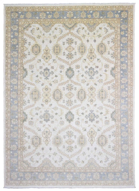Pakistan Rug Hand Knotted Oriental Rug Very Fine Venetian Inspired Peshawar Area Rug 9'10X13'10