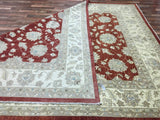 Pakistan Rug Hand Knotted Oriental Rug Very Fine Venetian Peshawar Area Rug 8'10'x12'