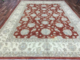 Pakistan Rug Hand Knotted Oriental Rug Very Fine Venetian Peshawar Area Rug 8'10'x12'