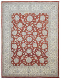 Pakistan Rug Hand Knotted Oriental Rug Very Fine Venetian Peshawar Area Rug 8'10'x12'