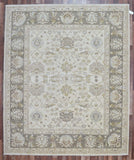 Pakistani Rug Hand Knotted Oriental Rug 8'1x9'9 Fine Venetian Peshawar Oriental Rug