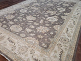 Pakistani Rug Hand Knotted Oriental Rug Fine Golden Peshawar Area Rug 9'4x14'