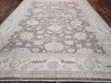 Pakistani Rug Hand Knotted Oriental Rug Fine Golden Peshawar Area Rug 9'4x14'
