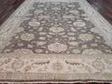 Pakistani Rug Hand Knotted Oriental Rug Fine Golden Peshawar Area Rug 9'4x14'