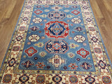 Pakistani Rug Hand Knotted Oriental Rug Fine Pakistan Kazak Area Rug 4'3x6'