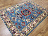 Pakistani Rug Hand Knotted Oriental Rug Fine Pakistan Kazak Area Rug 4'3x6'