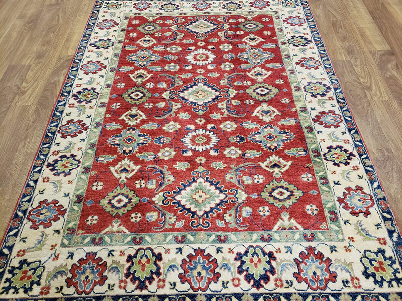 Pakistani Rug Hand Knotted Oriental Rug Fine Pakistan Kazak Area Rug 5'x6'7