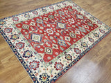 Pakistani Rug Hand Knotted Oriental Rug Fine Pakistan Kazak Area Rug 5'x6'7
