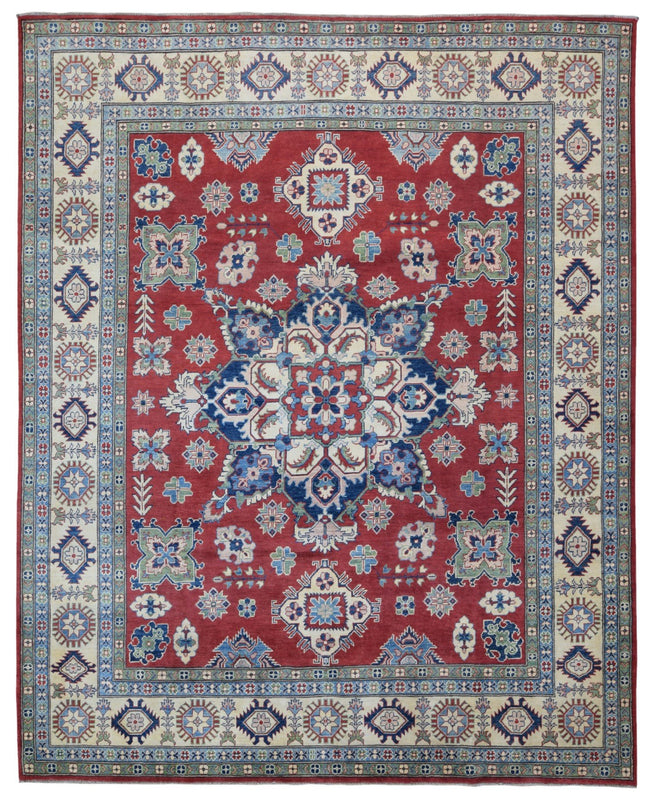 Pakistani Rug Hand Knotted Oriental Rug Fine Pakistan Kazak Area Rug 8'x9'10