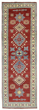 Pakistani Rug Hand Knotted Oriental Rug Fine Pakistan Kazak Large Oriental Rug 2'9x9'9
