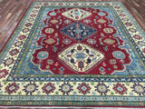 Pakistani Rug Hand Knotted Oriental Rug Fine Pakistan Kazak Large Oriental Rug 8'1x9'7