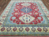 Pakistani Rug Hand Knotted Oriental Rug Fine Pakistan Kazak Large Oriental Rug 8'1x9'7