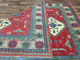 Pakistani Rug Hand Knotted Oriental Rug Fine Pakistan Kazak Large Oriental Rug 8'1X9'7