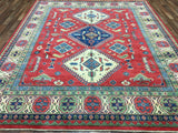 Pakistani Rug Hand Knotted Oriental Rug Fine Pakistan Kazak Large Oriental Rug 8'1X9'7