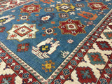 Pakistani Rug Hand Knotted Oriental Rug Fine Pakistan Kazak Large Oriental Rug 8'3x12'1