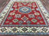 Pakistani Rug Hand Knotted Oriental Rug Fine Pakistan Kazak Large Oriental Rug 8'x10'1