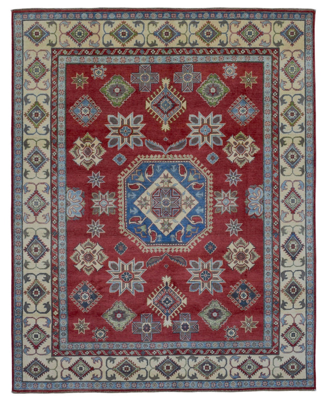 Pakistani Rug Hand Knotted Oriental Rug Fine Pakistan Kazak Large Oriental Rug 8'x10'1