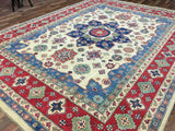 Pakistani Rug Hand Knotted Oriental Rug Fine Pakistan Kazak Large Oriental Rug 9'1x11'9