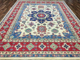Pakistani Rug Hand Knotted Oriental Rug Fine Pakistan Kazak Large Oriental Rug 9'1x11'9