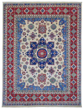 Pakistani Rug Hand Knotted Oriental Rug Fine Pakistan Kazak Large Oriental Rug 9'1x11'9