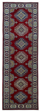 Pakistani Rug Hand Knotted Oriental Rug Fine Pakistan Kazak Oriental Runner Rug 2'8X8'7