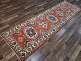 Pakistani Rug Hand Knotted Oriental Rug Fine Pakistan Kazak Runner Rug 2'10x9'4