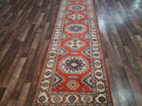 Pakistani Rug Hand Knotted Oriental Rug Fine Pakistan Kazak Runner Rug 2'10x9'4