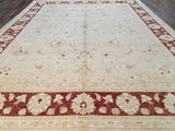 Pakistani Rug Hand Knotted Oriental Rug Fine Pakistan Peshawar Area Rug 10'3X13'7