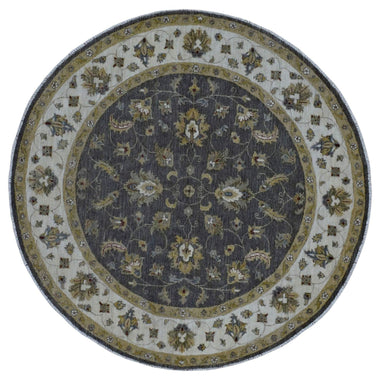 Pakistani Rug Hand Knotted Oriental Rug Fine Pakistan Peshawar Area Rug 6'9X6'9
