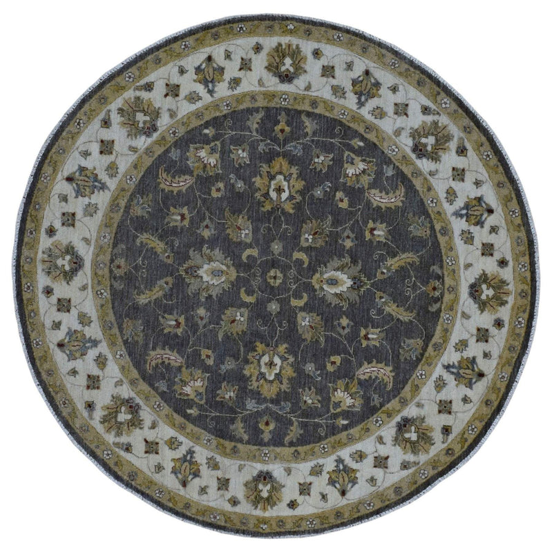 Pakistani Rug Hand Knotted Oriental Rug Fine Pakistan Peshawar Area Rug 6'9X6'9