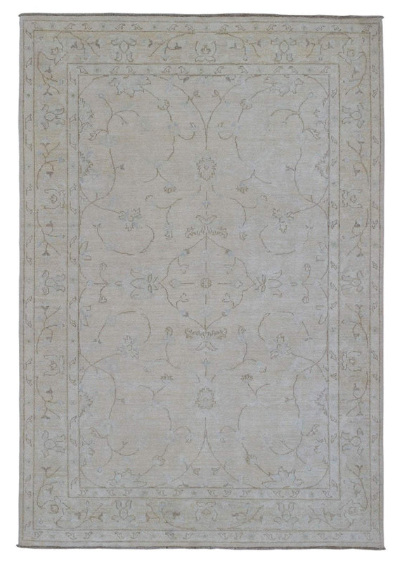 Pakistani Rug Hand Knotted Oriental Rug Fine Pakistan Peshawar Area Rug 6'X8'9