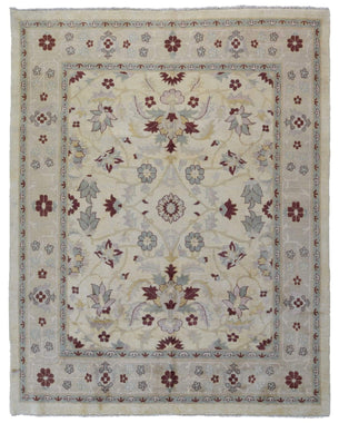 Pakistani Rug Hand Knotted Oriental Rug Fine Pakistan Peshawar Area Rug 7'3X8'10