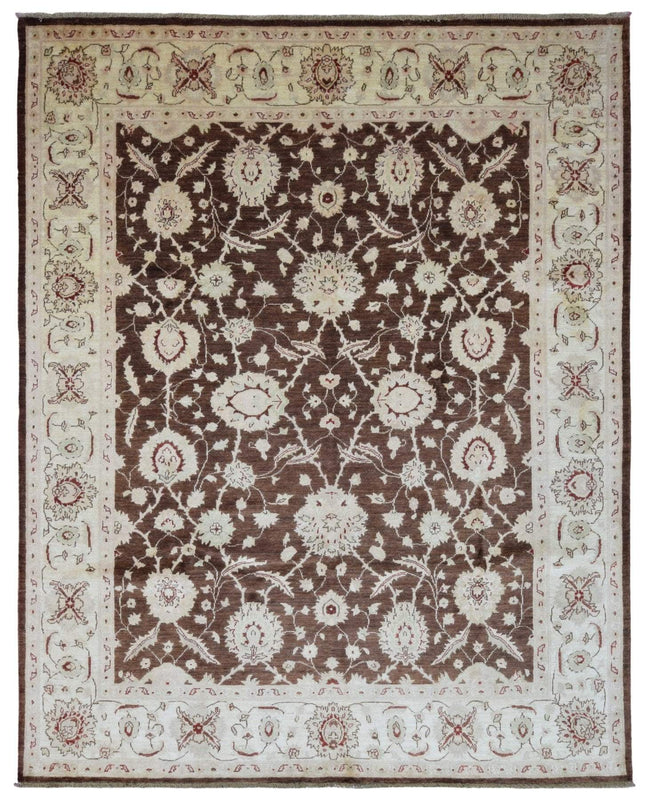 Pakistani Rug Hand Knotted Oriental Rug Fine Pakistan Peshawar Area Rug 8'x10'