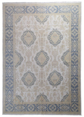 Pakistani Rug Hand Knotted Oriental Rug Fine Pakistan Peshawar Area Rug 9'8X13'7