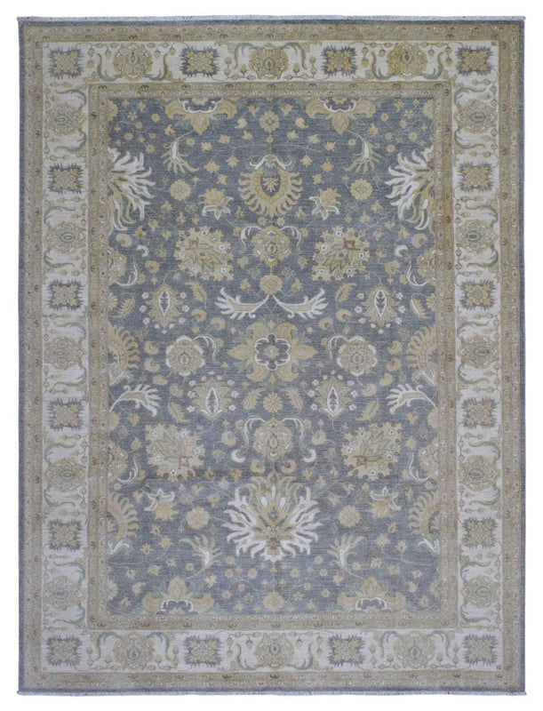 Pakistani Rug Hand Knotted Oriental Rug Fine Pakistan Peshawar Large Area Rug 9'X11'7