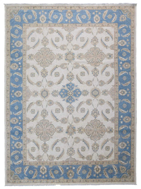 Pakistani Rug Hand Knotted Oriental Rug Fine Pakistan Peshawar Large Area Rug 9'X11'9