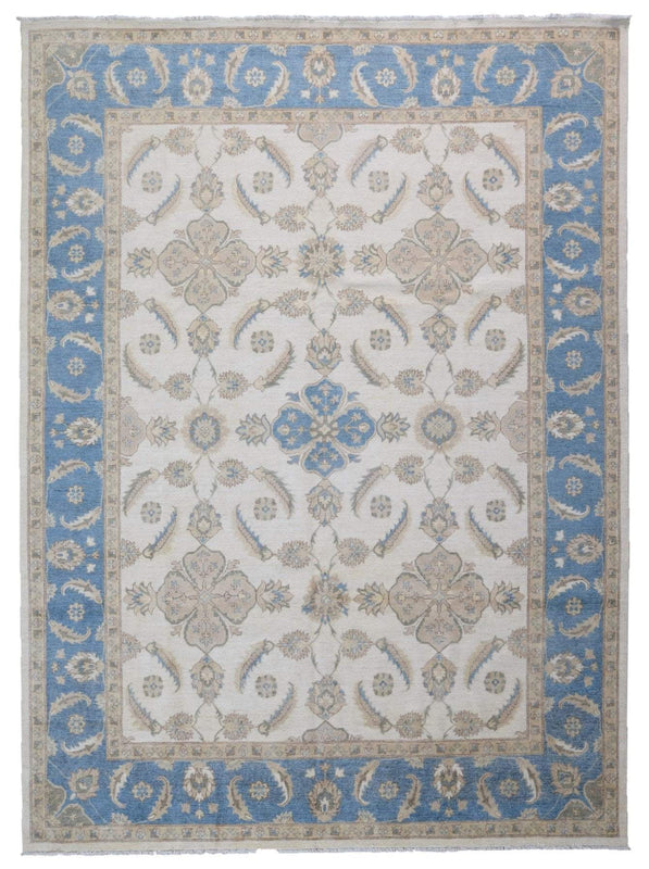 Pakistani Rug Hand Knotted Oriental Rug Fine Pakistan Peshawar Large Area Rug 9'X11'9