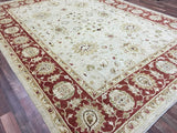 Pakistani Rug Hand Knotted Oriental Rug Fine Pakistan Peshawar Large Oriental Rug 9'2X12'2