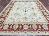 Pakistani Rug Hand Knotted Oriental Rug Fine Pakistan Peshawar Large Oriental Rug 9'2X12'2